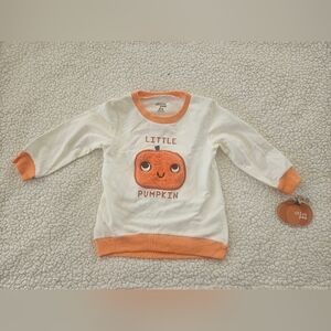 Chick Pea "Mommy's Little Pumpkin" cream and‎ orange sweater size 18mo